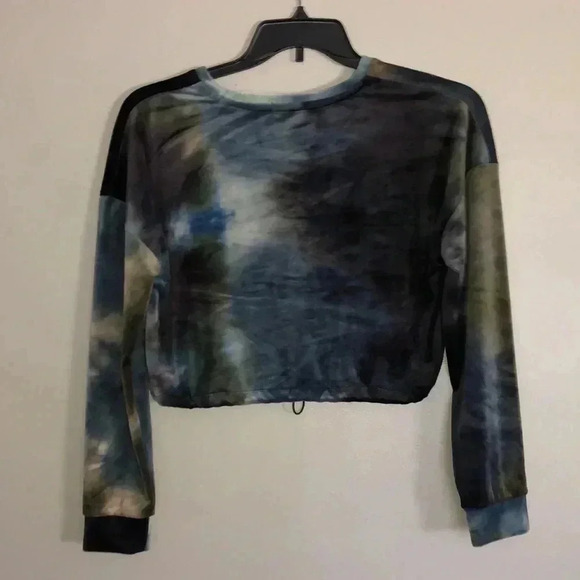 Derek Heart Juniors' Tie-Dye Drawstring-Waist Top - Picture 7 of 8